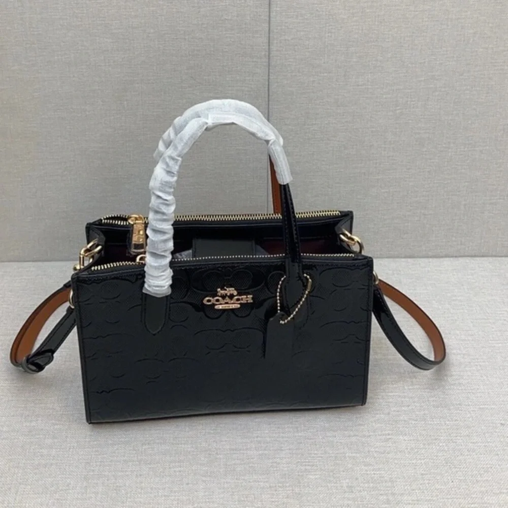 Coach Black Patent Leather Satchel